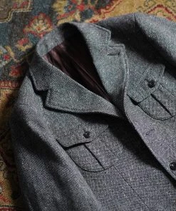 Annual Ring Coloured Speckle Tweed Safari Jacket TOPS 33 Annual Ring Coloured Speckle Tweed Safari Jacket TOPS