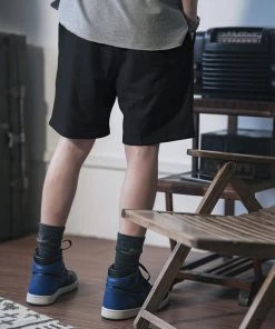 Non Stock MFG. CO. 15 Oz French Terry Sweat Shorts - Black BOTTOMS