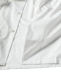 Bronson MFG. CO. Classic Panama Open Collar Shirt - Ivory White