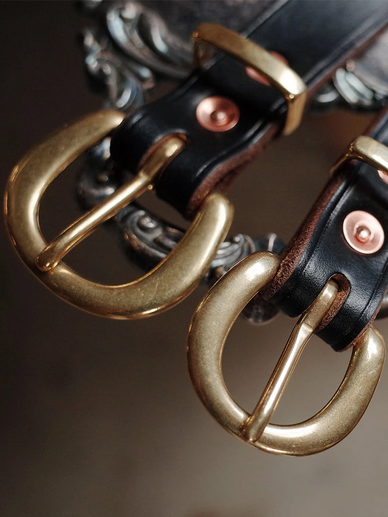 Old Selling Leather Vintage Style Brass Horseshoe Buckle Leather Belt ACCESSORIES 15 Old Selling Leather Vintage Style Brass Horseshoe Buckle Leather Belt ACCESSORIES