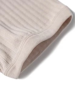 Bronson MFG. CO. 11 Oz Retro Ribbed Cotton Henley T-Shirt - Apricot