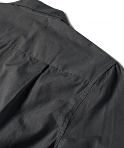 Bronson MFG. CO. Classic Panama Open Collar Shirt - Dark Gray