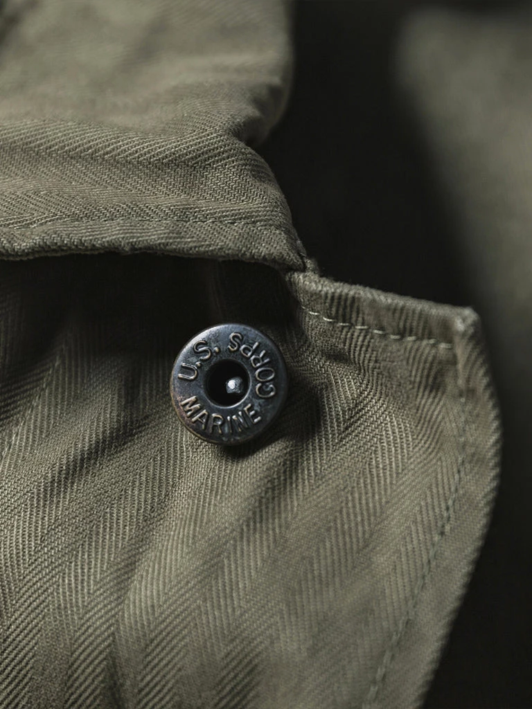 Bronson MFG. CO. NEW ARRIVALS USMC P-41 HBT Utility Jacket 7 Bronson MFG. CO. NEW ARRIVALS USMC P-41 HBT Utility Jacket