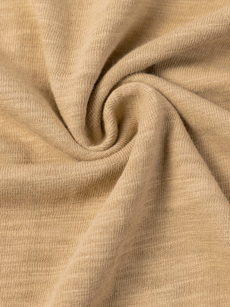 Non Stock MFG. CO. Heavyweight US Cotton Gusset Tubular T-Shirt - Sand 3 Non Stock MFG. CO. Heavyweight US Cotton Gusset Tubular T-Shirt - Sand