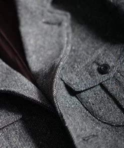 Annual Ring Coloured Speckle Tweed Safari Jacket TOPS 34 Annual Ring Coloured Speckle Tweed Safari Jacket TOPS