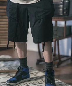 Non Stock MFG. CO. 8.5 Oz Cotton Ripstop Cargo Shorts - Black