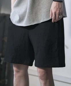 Non Stock MFG. CO. 15 Oz French Terry Sweat Shorts - Black BOTTOMS