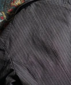 Annual Ring 1900s French Salt & Pepper Striped Chambray Sack Jacket BEST SELLERS