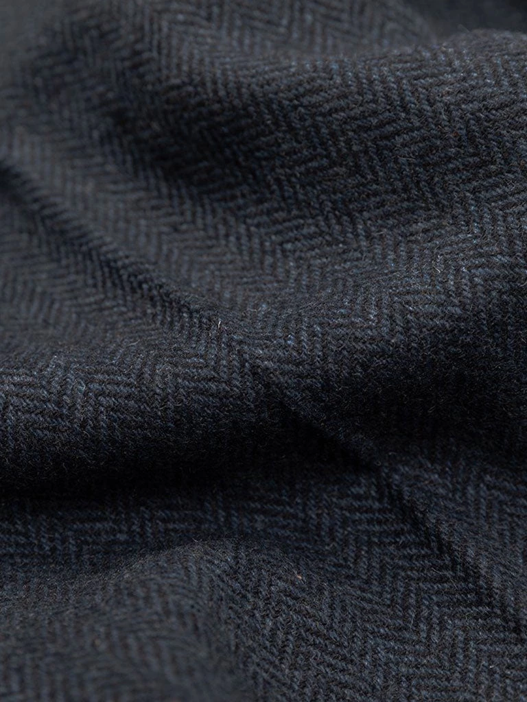 Annual Ring 1930s American Style Herringbone Navy Tweed Trousers 21 Annual Ring 1930s American Style Herringbone Navy Tweed Trousers