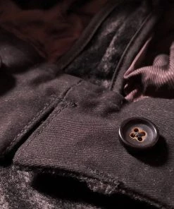 Annual Ring BOTTOMS 1920s Black & Gray Stripe Tweed Trousers