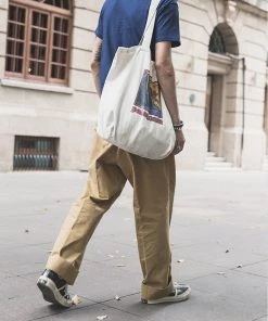 Non Stock MFG. CO. May 2022 1930s IVY Style Double Pleated Chino Trousers - Yellow