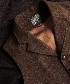 Annual Ring TOPS Brown Tweed Hunting Vest