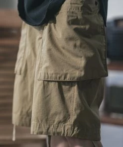 Non Stock MFG. CO. 8.5 Oz Cotton Ripstop Cargo Shorts - Khaki May 2022 14 Non Stock MFG. CO. 8.5 Oz Cotton Ripstop Cargo Shorts - Khaki May 2022