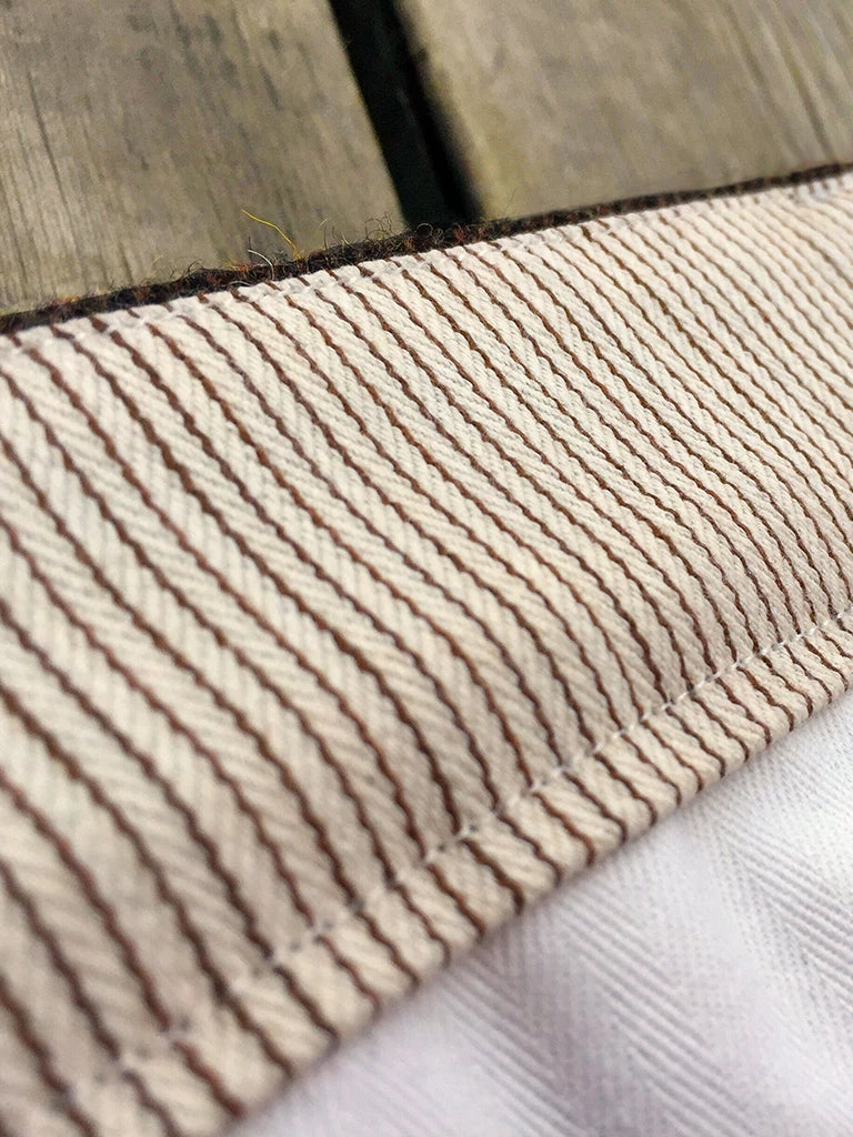 Annual Ring BEST SELLERS British Retro Brown Tweed Double Pleated Trousers 18 Annual Ring BEST SELLERS British Retro Brown Tweed Double Pleated Trousers