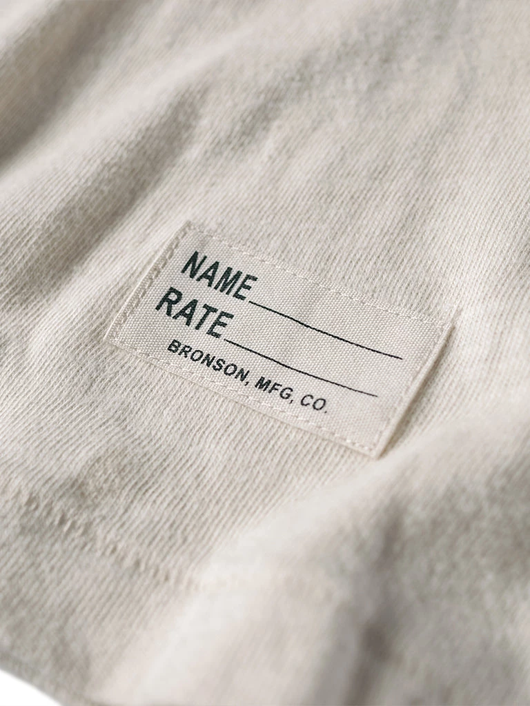 Bronson MFG. CO. 1940s USN Crew Slub Cotton T-Shirt TOPS 18 Bronson MFG. CO. 1940s USN Crew Slub Cotton T-Shirt TOPS