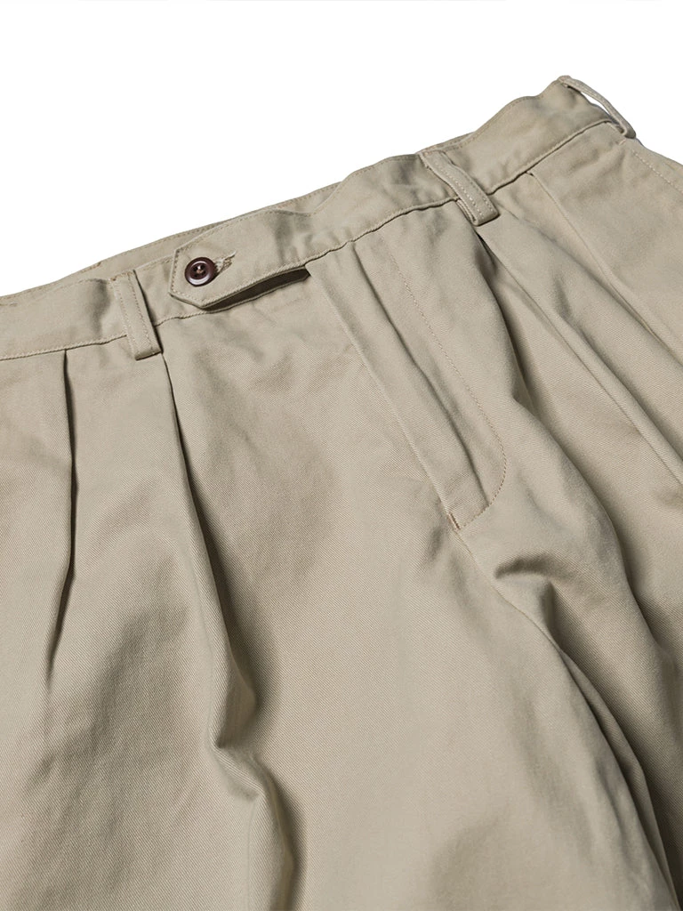 Non Stock MFG. CO. 1930s IVY Style Double Pleated Chino Trousers - Khaki May 2022 8 Non Stock MFG. CO. 1930s IVY Style Double Pleated Chino Trousers - Khaki May 2022