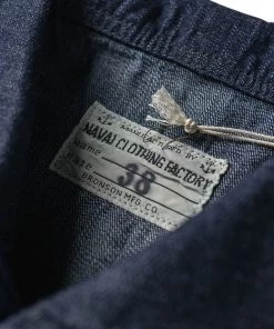 Bronson MFG. CO. 1922 USN 2nd Model Denim Coverall Utility Jacket 28 Bronson MFG. CO. 1922 USN 2nd Model Denim Coverall Utility Jacket