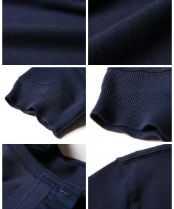 Bronson MFG. CO. Vintage Short Sleeve Henley T-Shirt - Navy