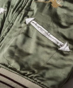 Non Stock MFG. CO. 1950s Reversible Acetate Souvenir Jacket - Falcon × Tiger NEW ARRIVALS