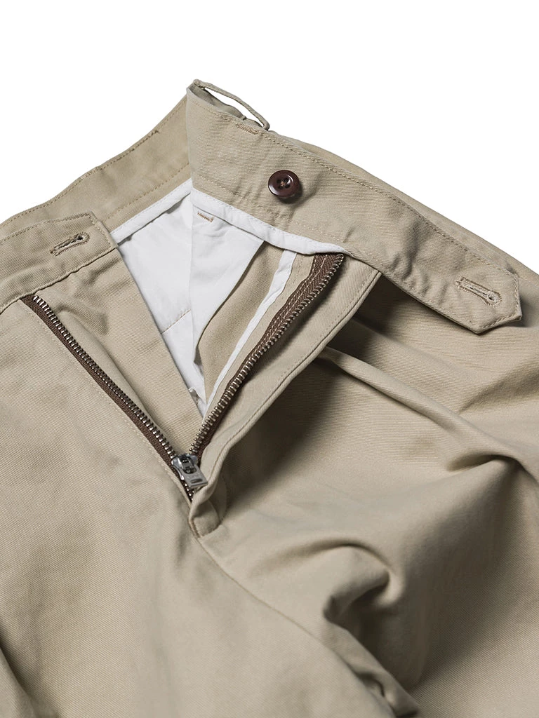 Non Stock MFG. CO. 1930s IVY Style Double Pleated Chino Trousers - Khaki May 2022 9 Non Stock MFG. CO. 1930s IVY Style Double Pleated Chino Trousers - Khaki May 2022