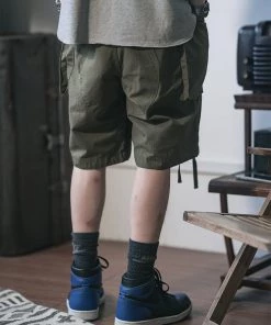Non Stock MFG. CO. 8.5 Oz Cotton Ripstop Cargo Shorts - Olive May 2022