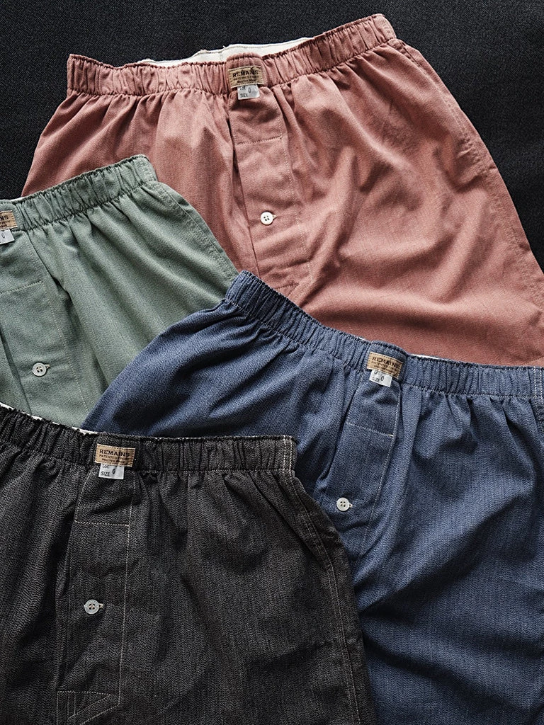 Remains Clothing 1950s Retro Salt & Pepper Boxer Shorts - Green Back In Stock 2 Remains Clothing 1950s Retro Salt & Pepper Boxer Shorts - Green Back In Stock