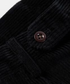 Non Stock MFG. CO. 12.5 Oz 8 Wale Corduroy Trousers - Black