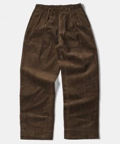 Non Stock MFG. CO. BOTTOMS 12.5 Oz 8 Wale Corduroy Trousers - Brown
