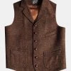 Annual Ring TOPS Brown Tweed Hunting Vest