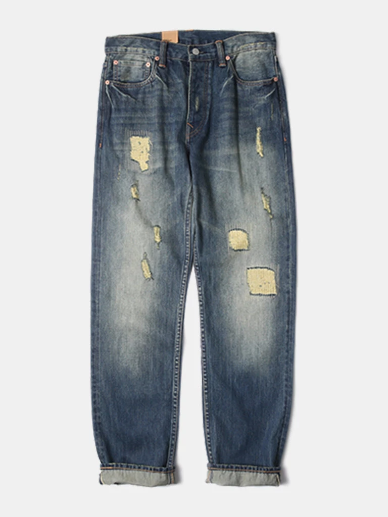 Bob Dong Lot N0863 Vintage Style 14 Oz Straight Fit Selvedge Denim Jeans 1 Bob Dong Lot N0863 Vintage Style 14 Oz Straight Fit Selvedge Denim Jeans