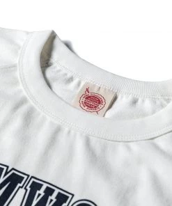 Non Stock MFG. CO. Vintage Elmwood Elementary Print Raglan Sleeve T-Shirt - White June 2022