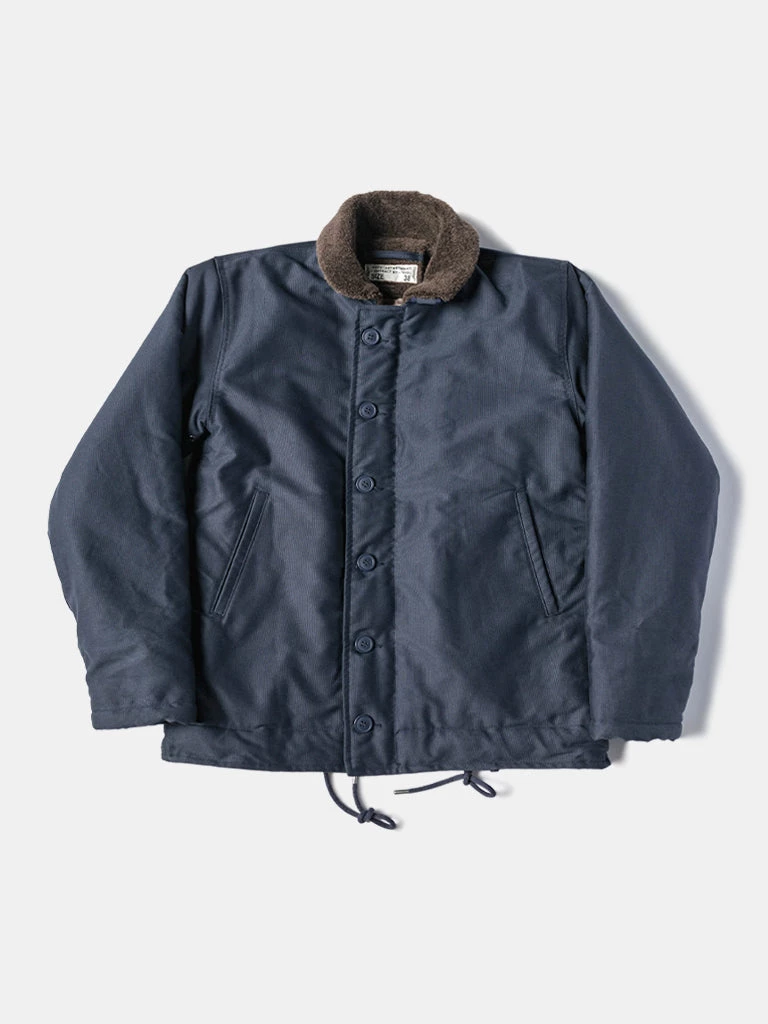 Bronson MFG. CO. TOPS 1943 US Navy 1st N-1 Woolen Deck Jacket - Navy Stencil 2 Bronson MFG. CO. TOPS 1943 US Navy 1st N-1 Woolen Deck Jacket - Navy Stencil