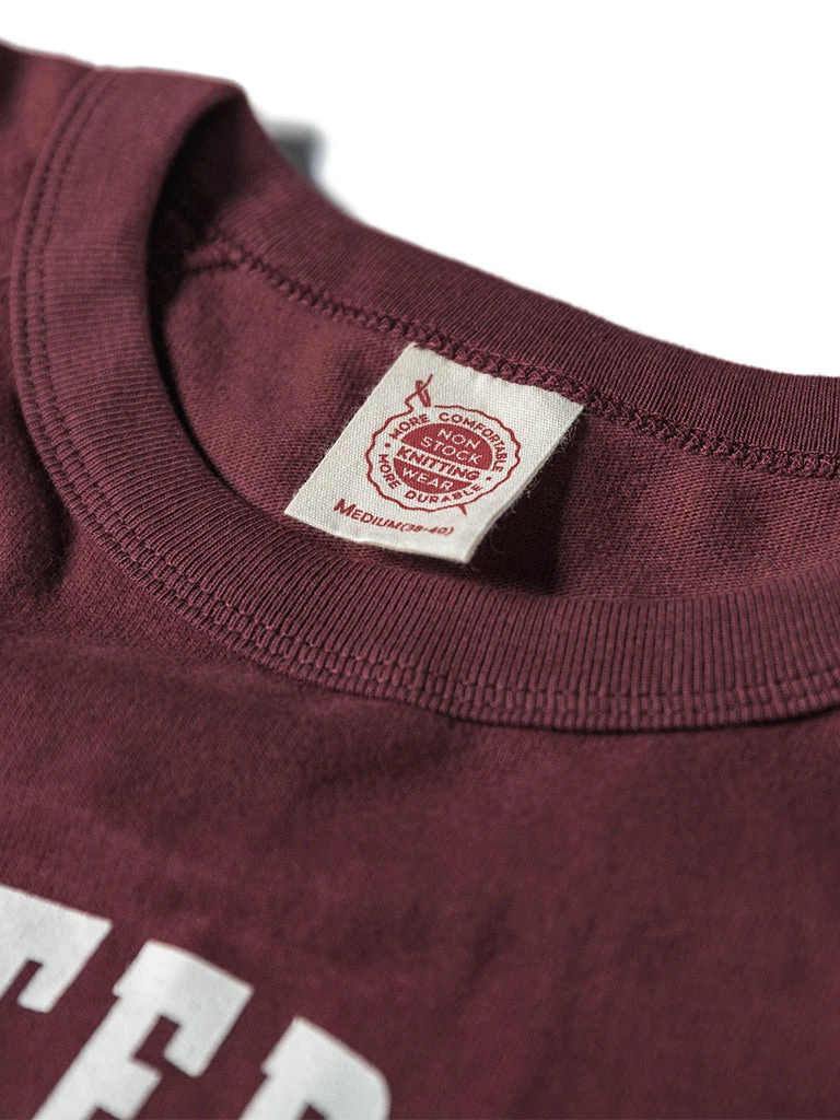 Non Stock MFG. CO. June 2022 Vintage Watterson Basketball Print Raglan Sleeve T-Shirt - Wine Red 6 Non Stock MFG. CO. June 2022 Vintage Watterson Basketball Print Raglan Sleeve T-Shirt - Wine Red