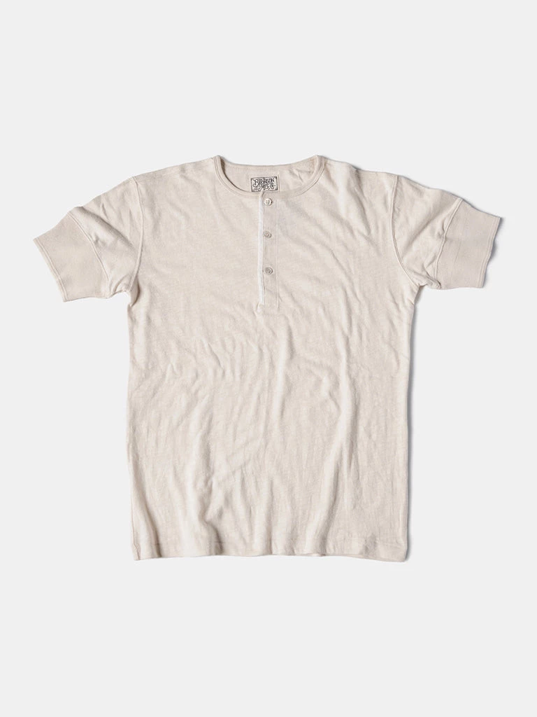 Bronson MFG. CO. 1890s Slub Cotton Henley T-Shirt 1 Bronson MFG. CO. 1890s Slub Cotton Henley T-Shirt