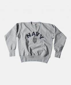 Bronson MFG. CO. 20 Oz Naval Academy Reverse Weave Sweatshirt Back In Stock
