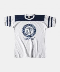 Bronson MFG. CO. 1970s USMC Semper Fi Print Athletic T-Shirt