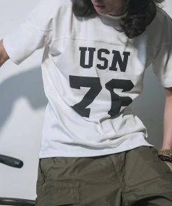 Bronson MFG. CO. US Naval Football T-Shirt - White NEW ARRIVALS
