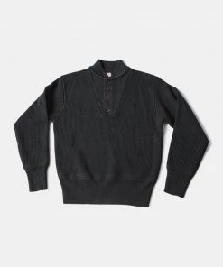 Bronson MFG. CO. TOPS US Army High Neck Wool Sweater - Black