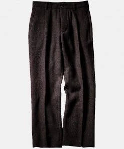 Annual Ring BOTTOMS 1920s Chocolate Brown Tweed Trousers