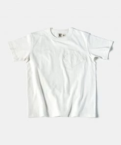 Bronson MFG. CO. 1930s Slanted Pocket Tubular T-Shirt - White BEST SELLERS