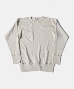 Bronson MFG. CO. 14 Oz Side Closing Henley T-Shirt - Apricot