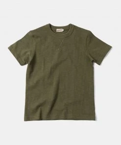 Non Stock MFG. CO. BEST SELLERS Heavyweight US Cotton Gusset Tubular T-Shirt - Green