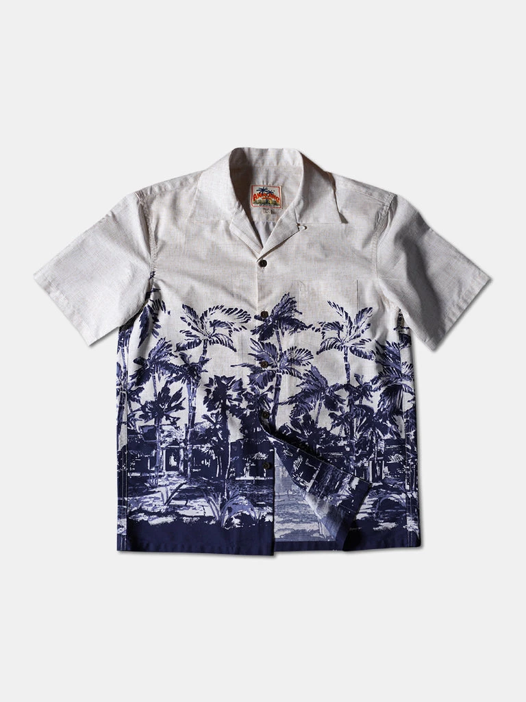 Annual Ring Coconut Palm Printed Aloha Shirt NEW ARRIVALS 1 Annual Ring Coconut Palm Printed Aloha Shirt NEW ARRIVALS