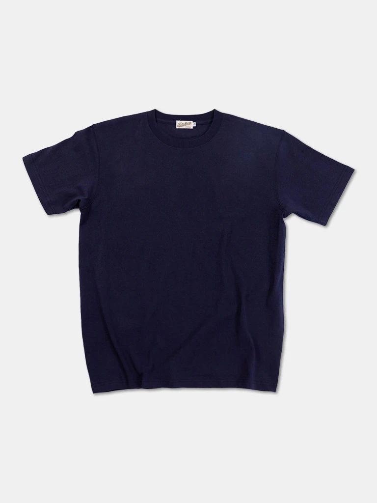 Non Stock MFG. CO. TOPS 9 Oz Cotton Tubular T-Shirt - Navy 1 Non Stock MFG. CO. TOPS 9 Oz Cotton Tubular T-Shirt - Navy