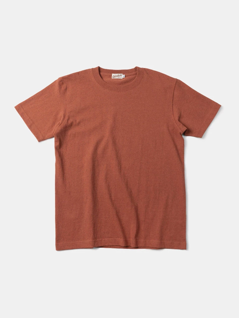 Non Stock MFG. CO. 9 Oz Cotton Tubular T-Shirt - Orange Red 1 Non Stock MFG. CO. 9 Oz Cotton Tubular T-Shirt - Orange Red