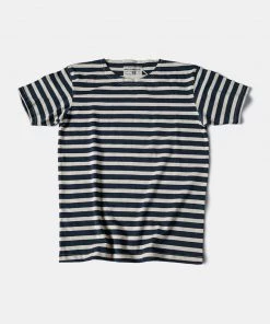 Bronson MFG. CO. French Sailor Boat Neck Breton Stripe T-Shirt - Navy/White BEST SELLERS