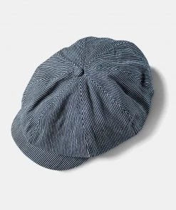 Non Stock MFG. CO. Old Time Denim Stripe Newsboy Cap
