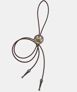 Old Selling Leather Joker Cents Coin Bolo Tie ACCESSORIES