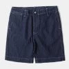Bob Dong Lot DW7806 Yarn-Dyed Denim Wabash Sashiko Shorts BOTTOMS
