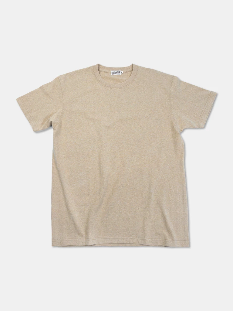 Non Stock MFG. CO. 9 Oz Cotton Tubular T-Shirt - Khaki 1 Non Stock MFG. CO. 9 Oz Cotton Tubular T-Shirt - Khaki
